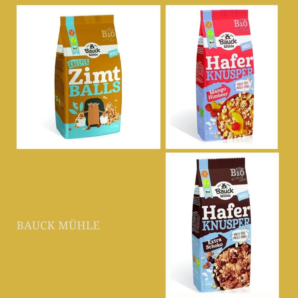 德國 Bauck Mühle 早餐燕麥 肉桂 巧克力&nbsp;芒果桑椹